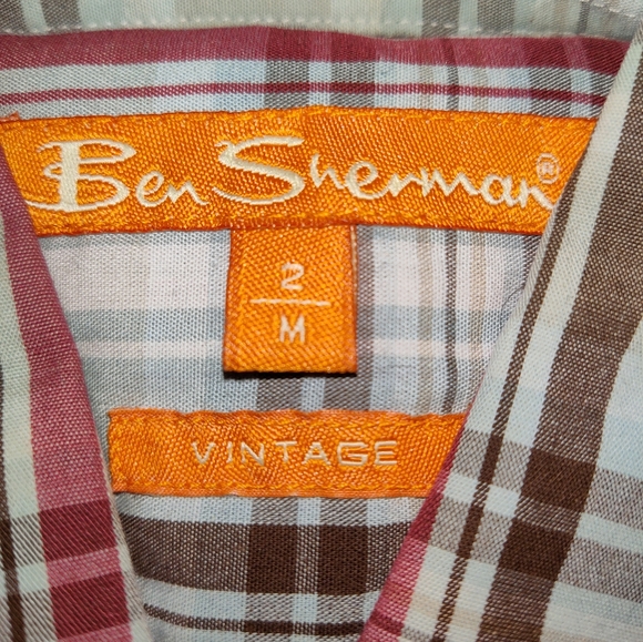 Ben Sherman Short Sleeve Plaid Button Down - Picture 2 of 15